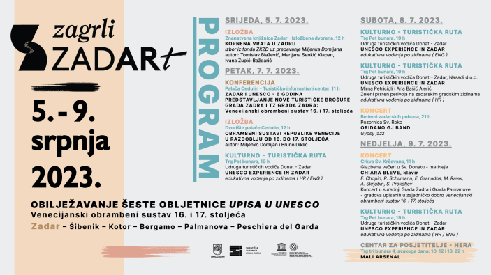 Zagrli Zadar - program 6. obljetnice upisa u UNESCO