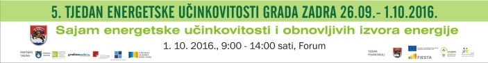 5. tjedan energetske učinkovitosti 26. 9. - 1. 10. 2016.