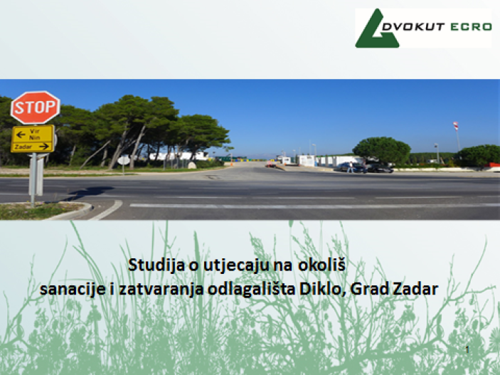 Predstavljen plan sanacije odlagališta otpada Diklo