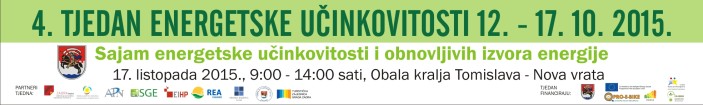 4. tjedan energetske učinkovitosti 12. - 17. listopada 2015.