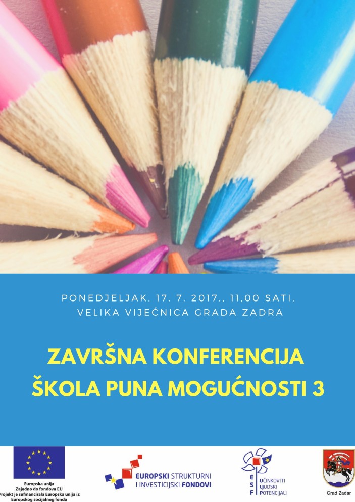 Završna konferencija projekta Škola PUNa mogućnosti 3