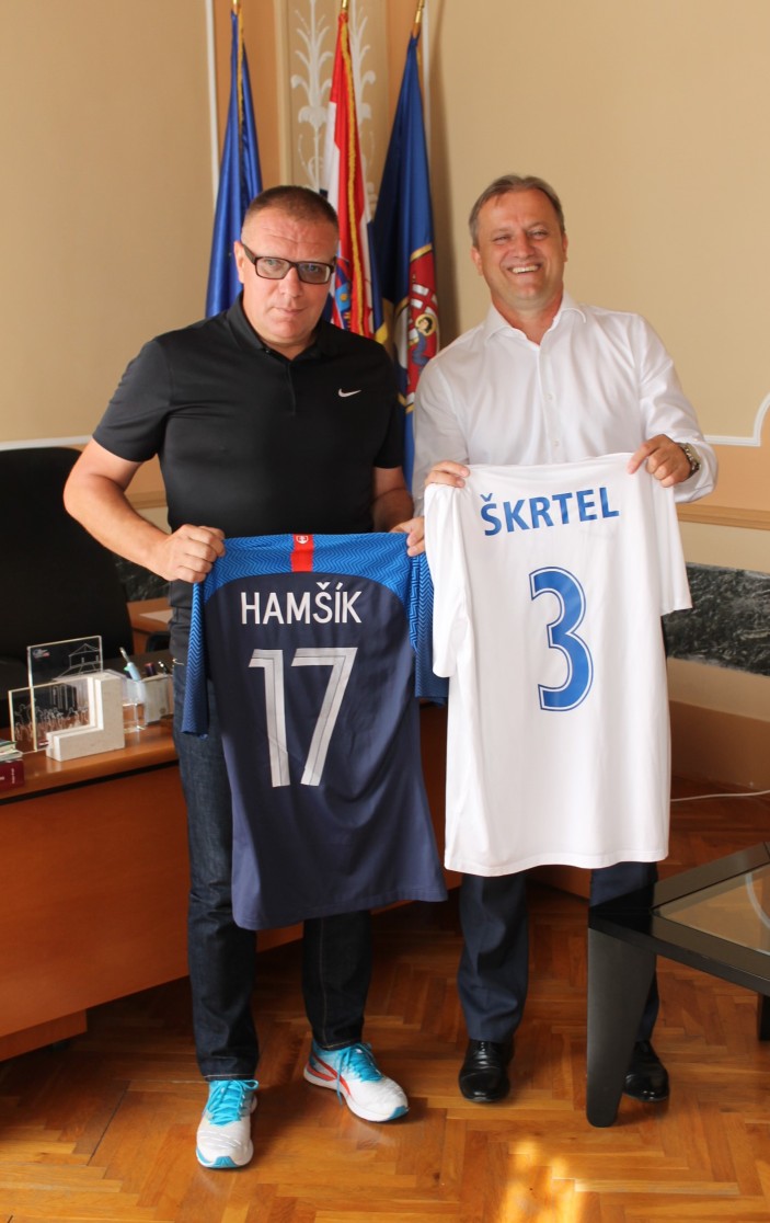 Prijem za predsjednika slovačkog nogometnog saveza