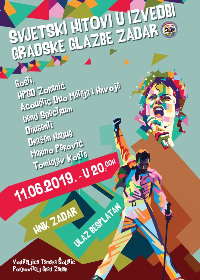 „Svjetski hitovi u izvedbi Gradske glazbe Zadar“