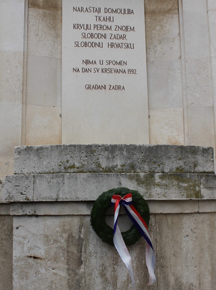 Predstavnici Grada Zadra položili lovorov vijenac
