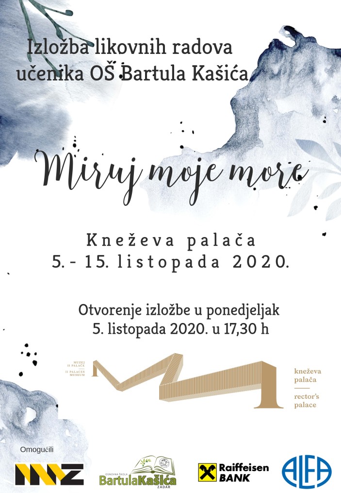 Otvorenje izložbe likovnih radova OŠ Bartula Kašića „Miruj moje more“