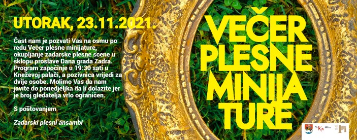 VEČER PLESNE MINIJATURE  I Zadarski plesni ansambl