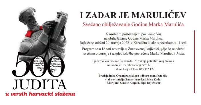 Svečano obilježavanje Godine Marka Marulića
