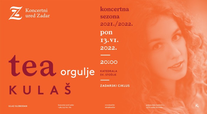 Tea Kulaš, orgulje I Zadarski ciklus