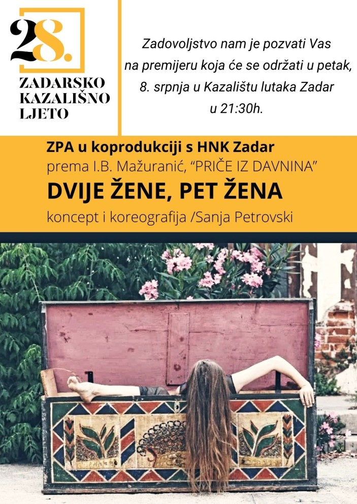 Plesna predstava "Dvije žene, pet žena" I 28. Zadarsko kazališno ljeto