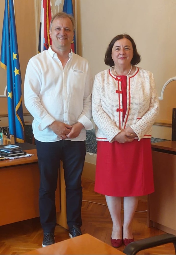 Oproštajni posjet veleposlanice Republike Litve u Republici Hrvatskoj, Nj. E. gđe Juratė Raguckienė gradonačelniku Zadra